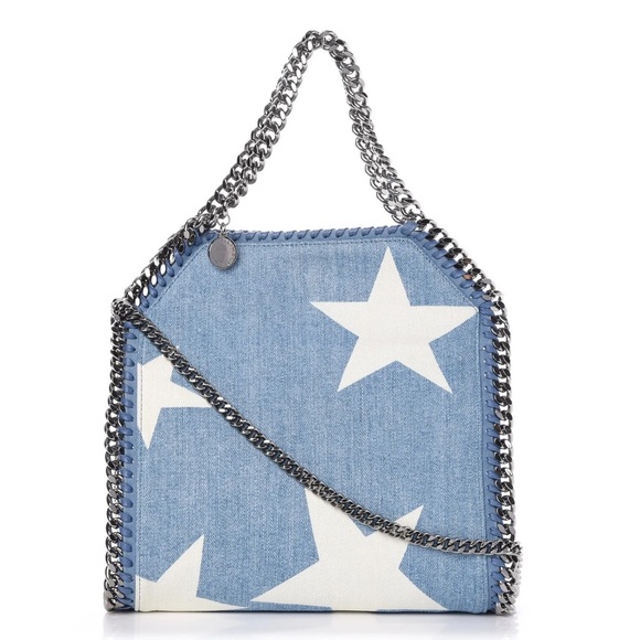 Stella McCartney Handbags - Stella McCartney Falabella Denim Star Tote Bag
